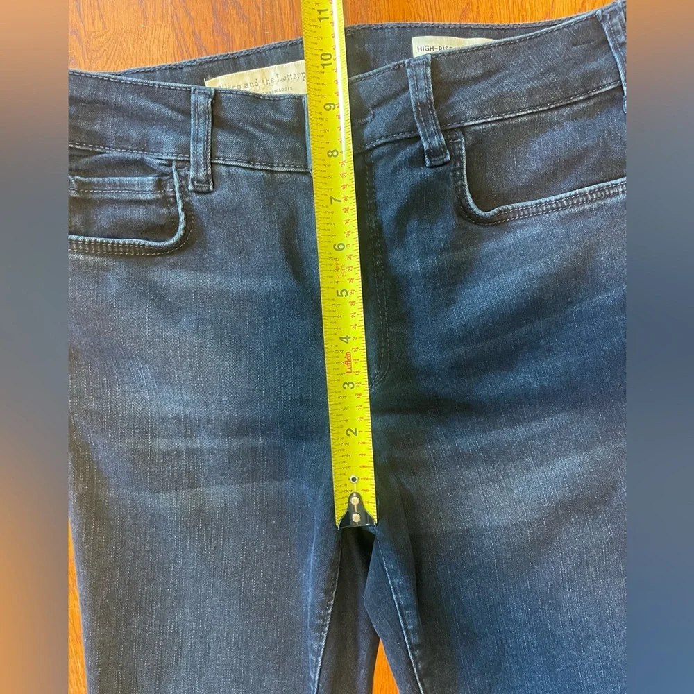 Pilcro and the Letterpress by Anthropologie High-Rise Dark Blue Skinny Jeans‎